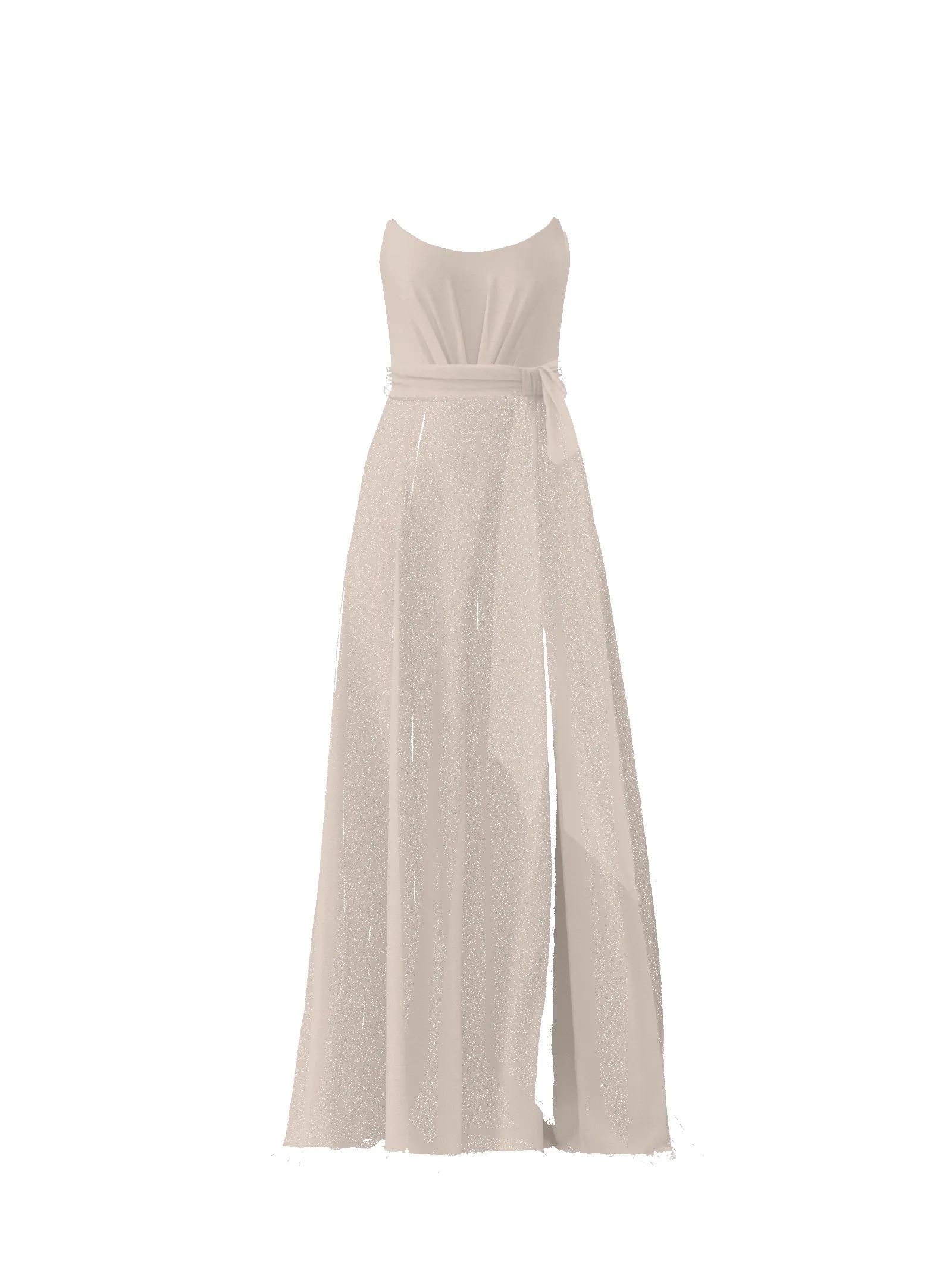 Bodice(Campbell), Skirt(Arabella),Belt(Sash), fawn sold by Amsale