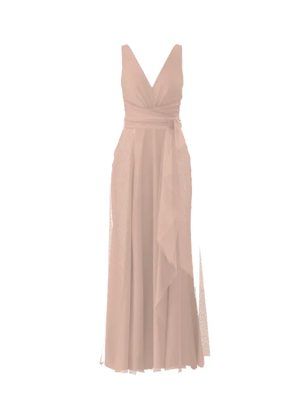 Bodice(Justine), Skirt(Jaycie),Belt(Sash), blush sold by Amsale