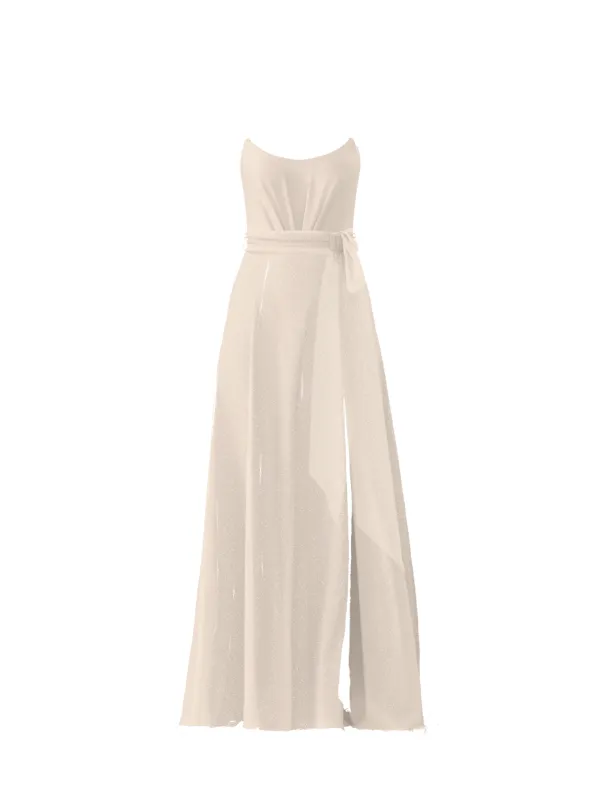 Bodice(Campbell), Skirt(Arabella),Belt(Sash), cream sold by Amsale