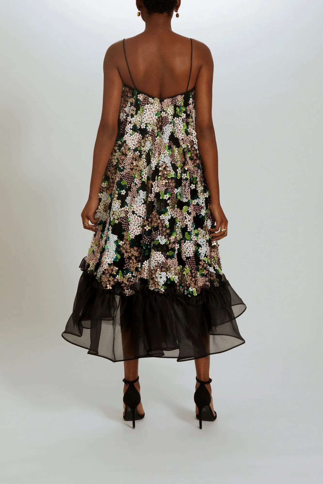 Hand-Beaded Trapeze Dress sold by Amsale product image thumbnail 3