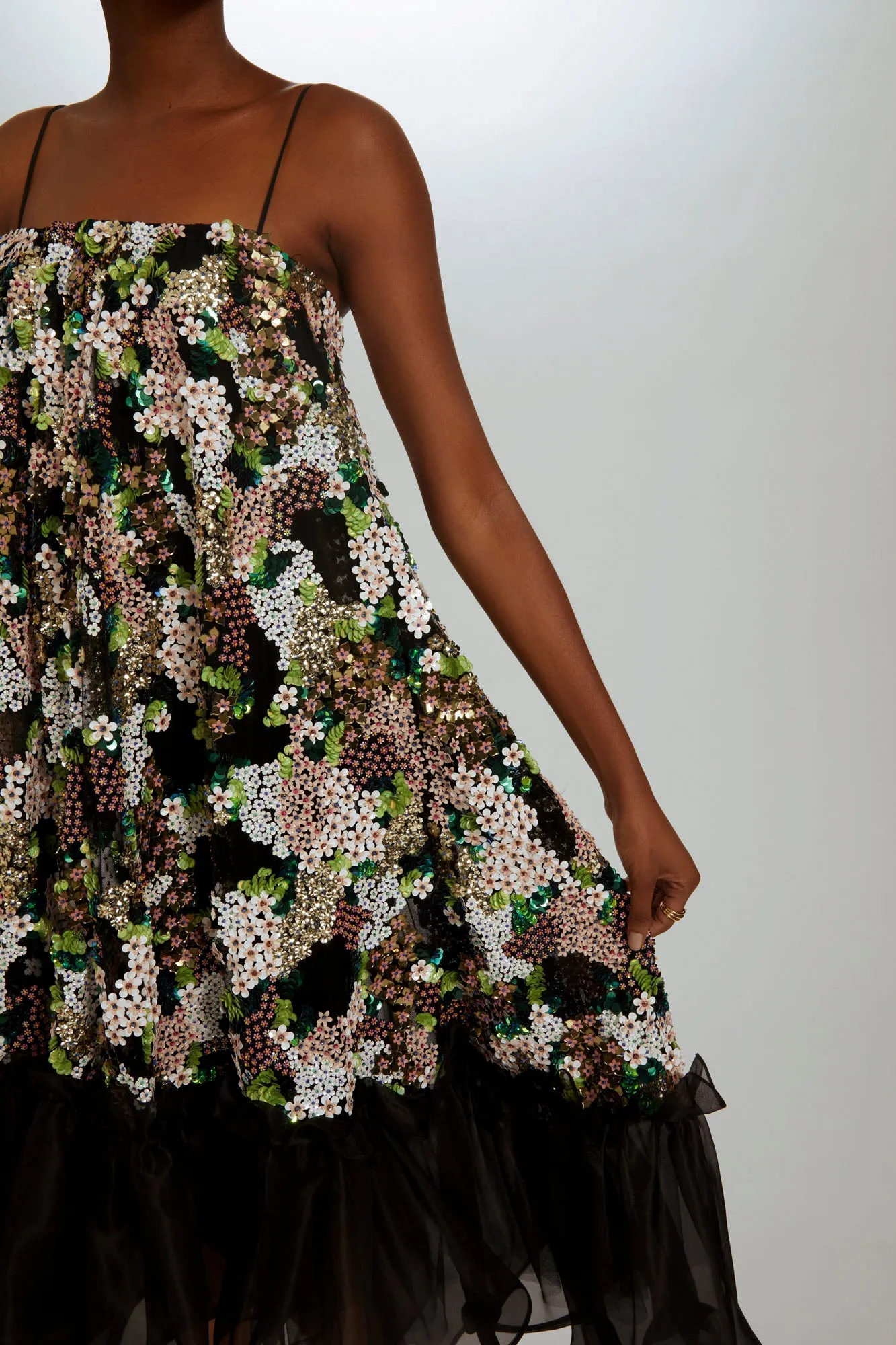 Hand-Beaded Trapeze Dress sold by Amsale product image thumbnail 2