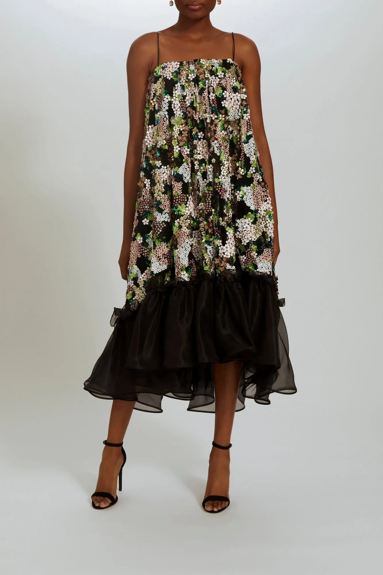 Hand-Beaded Trapeze Dress sold by Amsale product image thumbnail 4