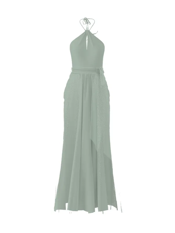 Bodice(Colby), Skirt(Justine),Belt(Sash), sage sold by Amsale