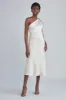 P393S - One-Shoulder Bow Dress - Rose sold by Amsale
