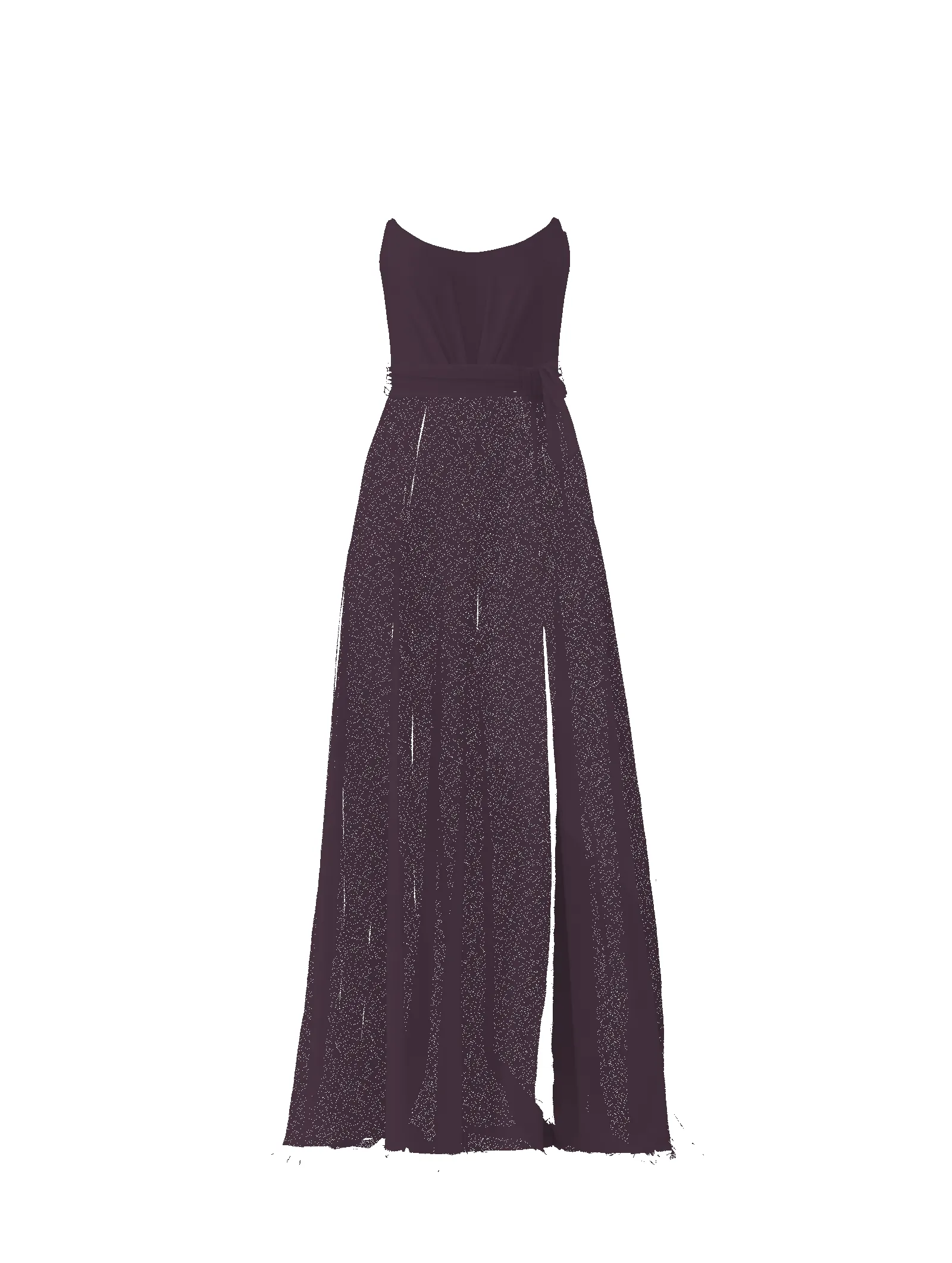 Bodice(Campbell), Skirt(Arabella),Belt(Sash), plum sold by Amsale