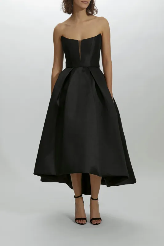 P456M - Deep V High Low Dress sold by Amsale