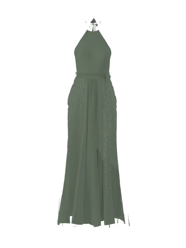 Bodice(Sophia), Skirt(Justine),Belt(Sash), olive sold by Amsale