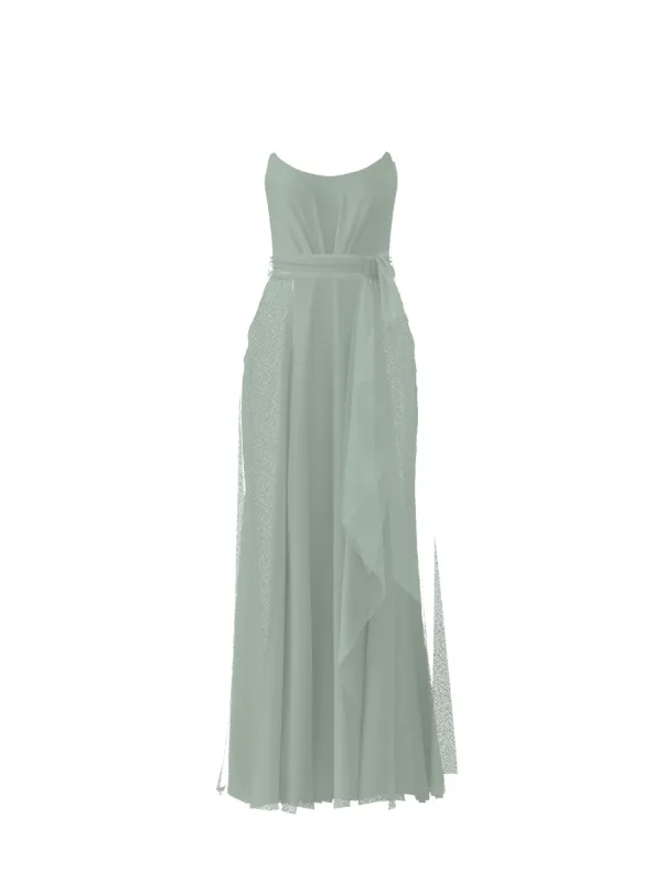 Bodice(Campbell), Skirt(Jaycie),Belt(Sash), sage sold by Amsale