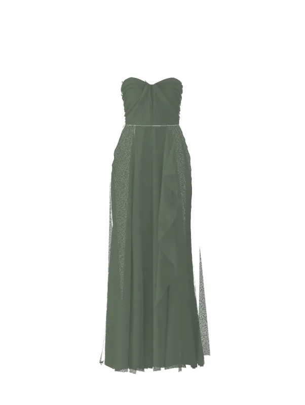 Bodice(Cerisa), Skirt(Jaycie), olive sold by Amsale