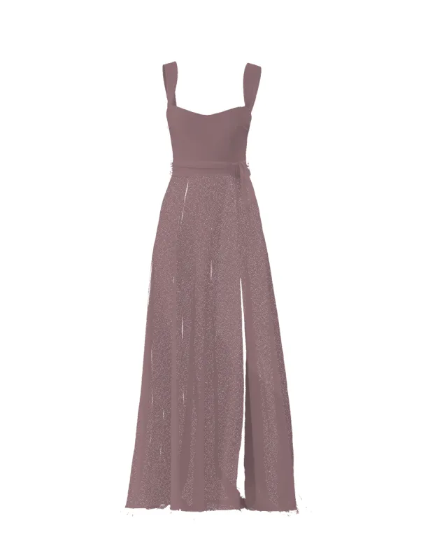 Bodice(Alexis), Skirt(Arabella),Belt(Sash), mauve sold by Amsale