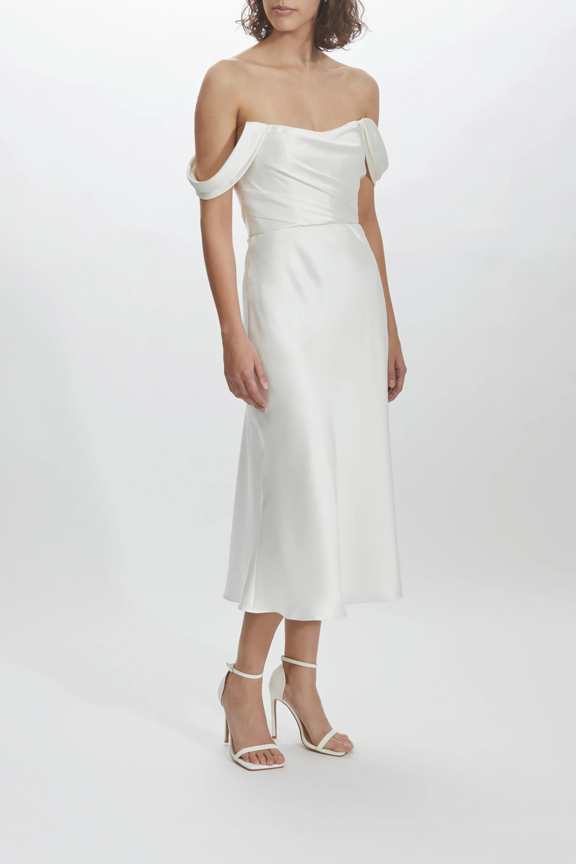 Draped Bodice Dress sold by Amsale product image thumbnail 3