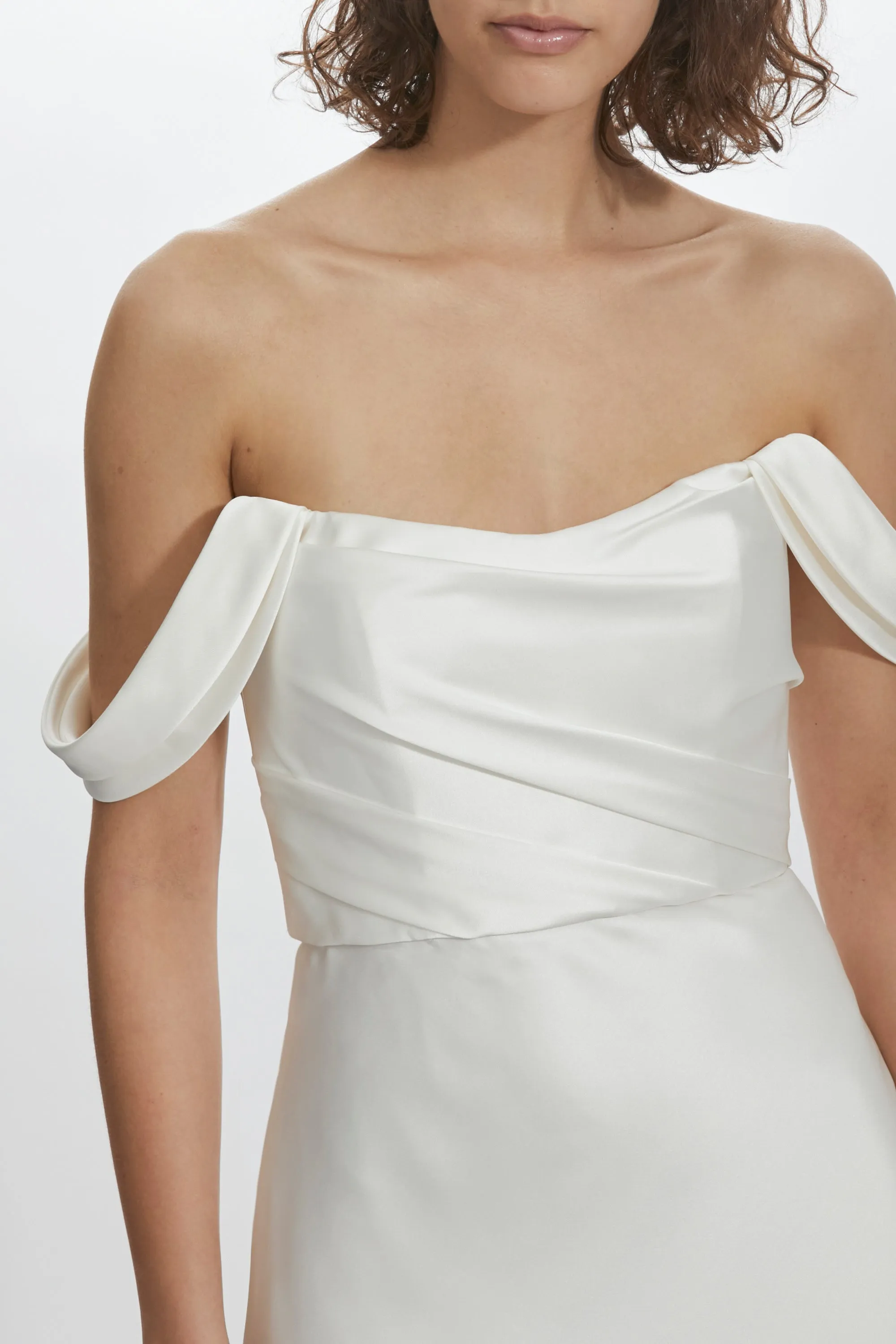 Draped Bodice Dress sold by Amsale product image thumbnail 2