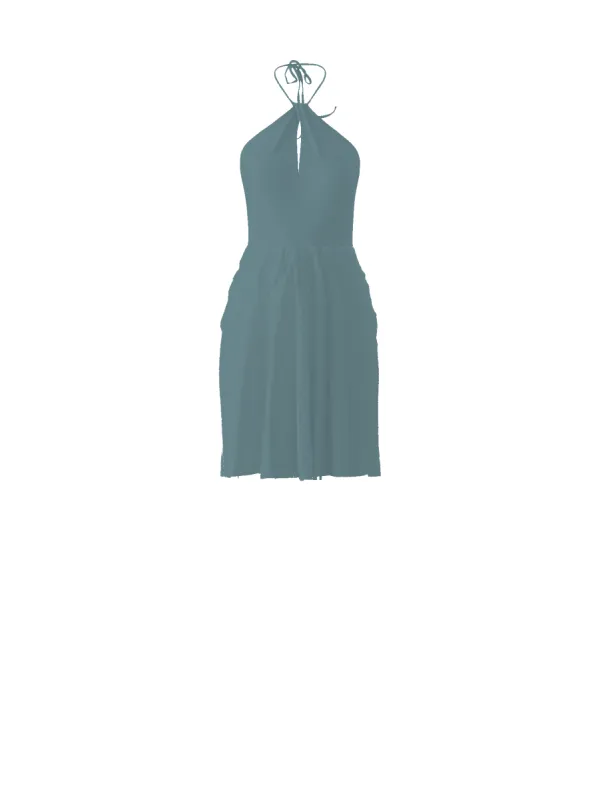 Bodice(Colby), Skirt(Carla), teal sold by Amsale