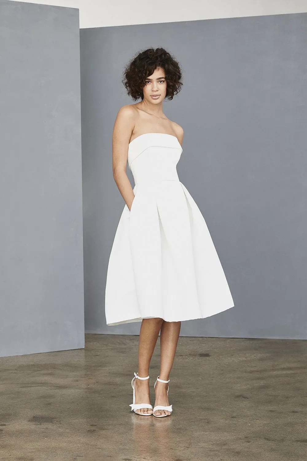 Strapless Faille Dress sold by Amsale product image thumbnail 2