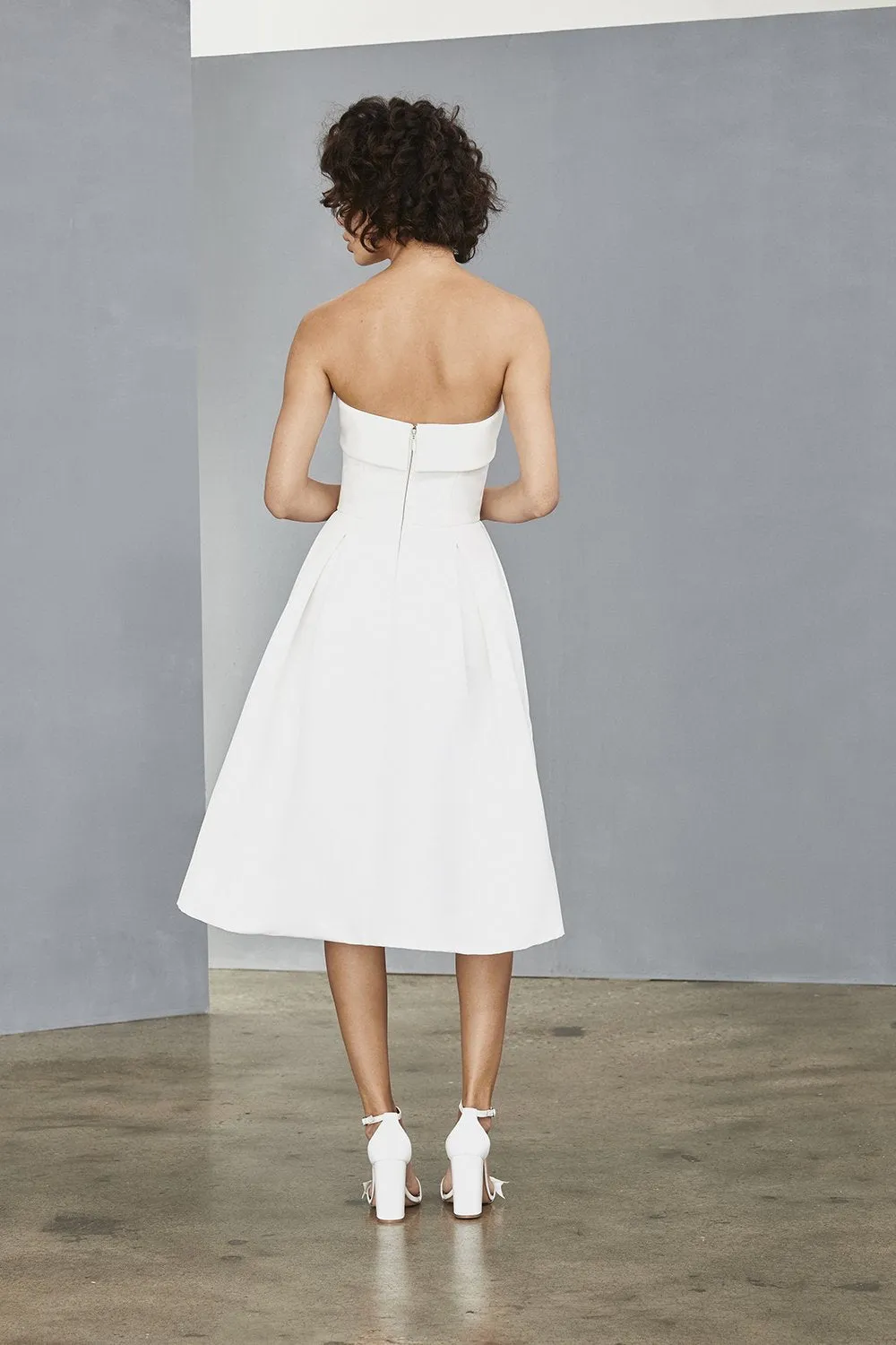 Strapless Faille Dress sold by Amsale product image thumbnail 3