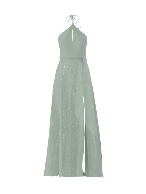 Bodice(Colby), Skirt(Arabella),Belt(Sash), sage sold by Amsale