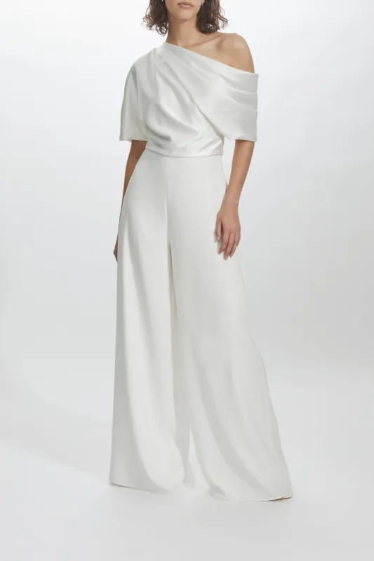Draped Bodice Jumpsuit sold by Amsale