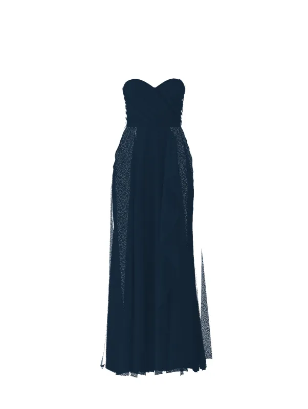 Bodice(Jaycie), Skirt(Jaycie), navy sold by Amsale