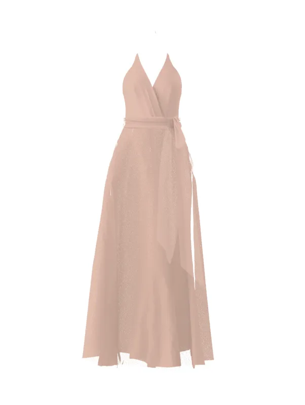 Bodice(Carmelle), Skirt(Cerisa),Belt(Sash), blush sold by Amsale