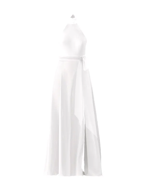 Bodice(Sophia), Skirt(Arabella),Belt(Sash), white sold by Amsale