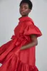 P388T - Taffeta Trapeze Dress - Navy sold by Amsale