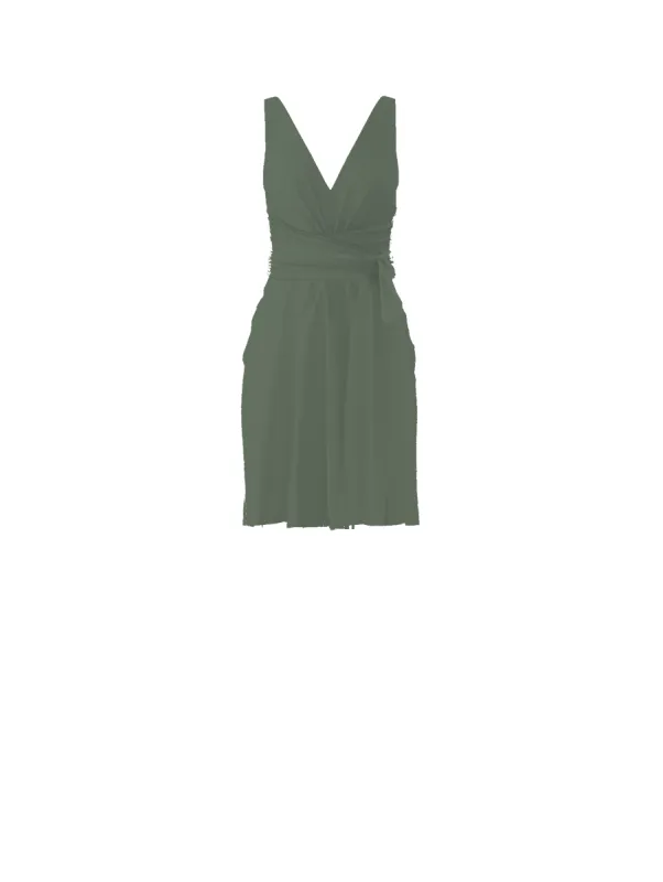 Bodice(Justine), Skirt(Carla),Belt(Sash), olive sold by Amsale