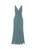 Bodice(Justine), Skirt(Justine),Belt(Sash), teal sold by Amsale