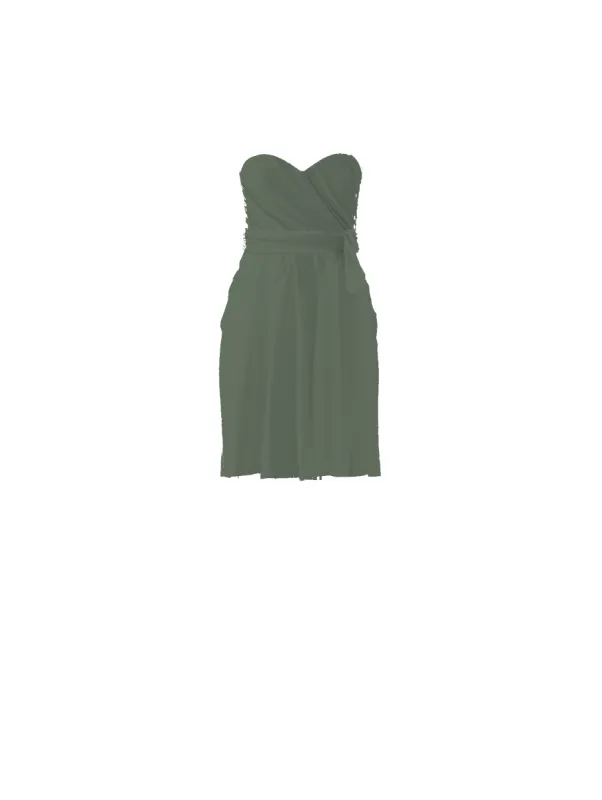 Bodice(Jaycie), Skirt(Carla),Belt(Sash), olive sold by Amsale