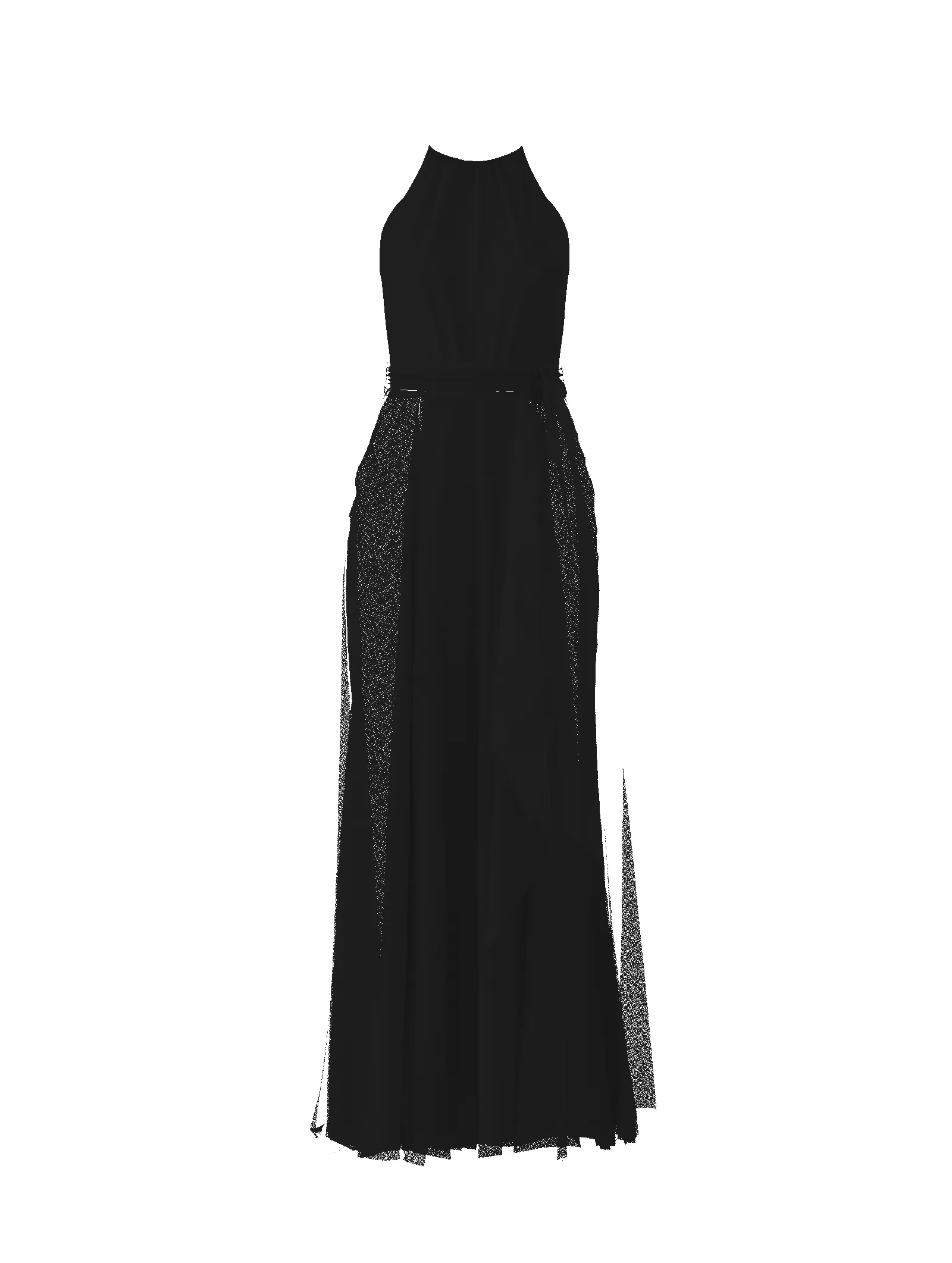 Bodice(Kyra), Skirt(Jaycie),Belt(Sash), black sold by Amsale