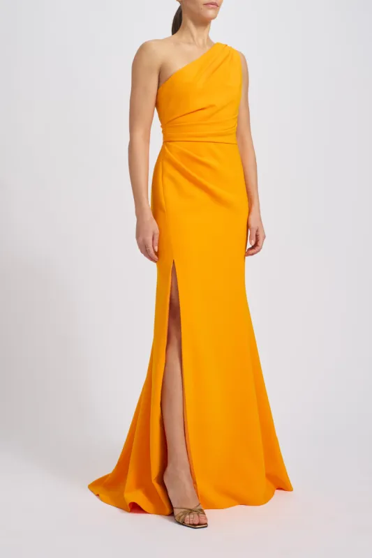 Stretch Crepe One-Shoulder Gown sold by Amsale