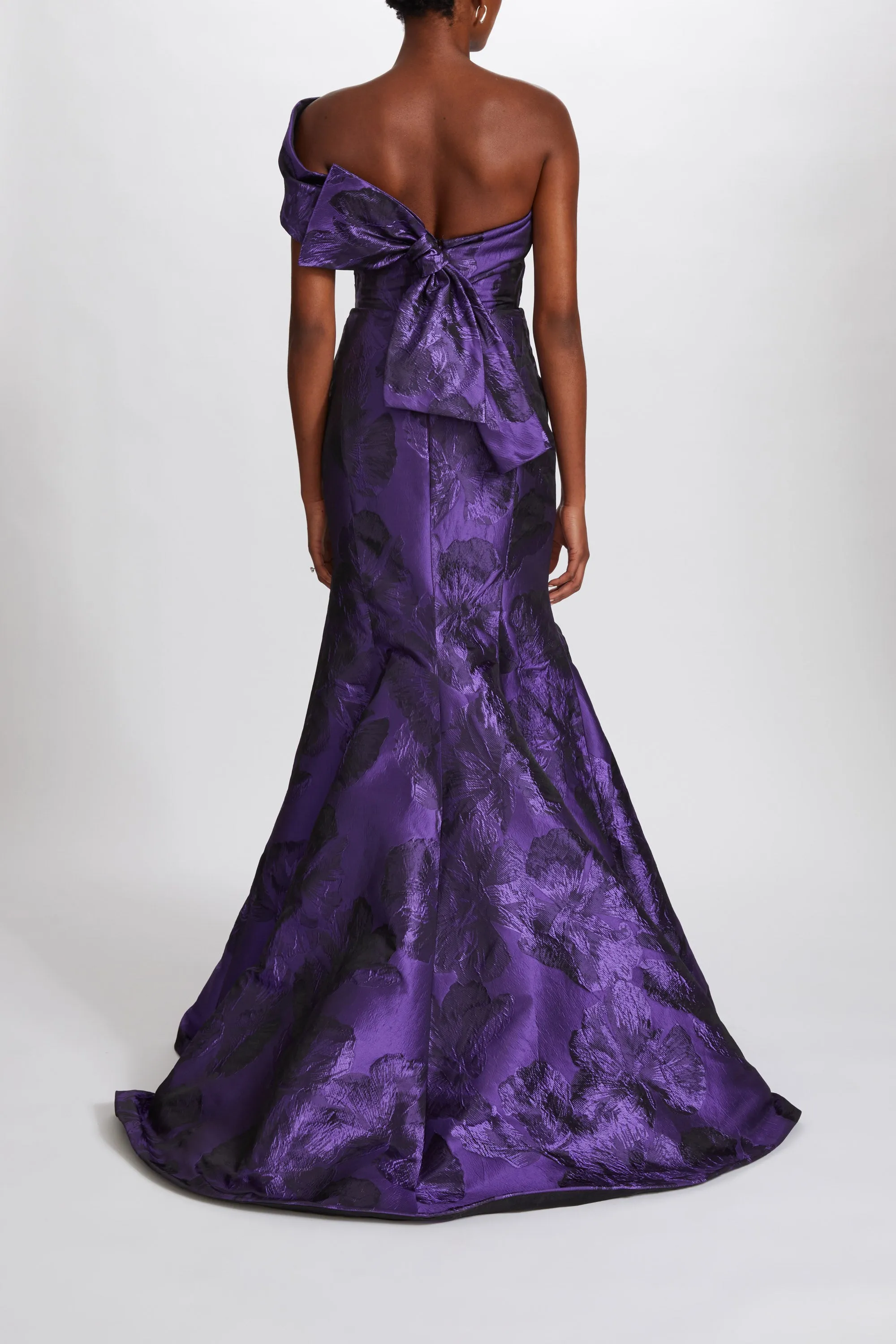 Floral Jacquard Gown sold by Amsale product image thumbnail 5