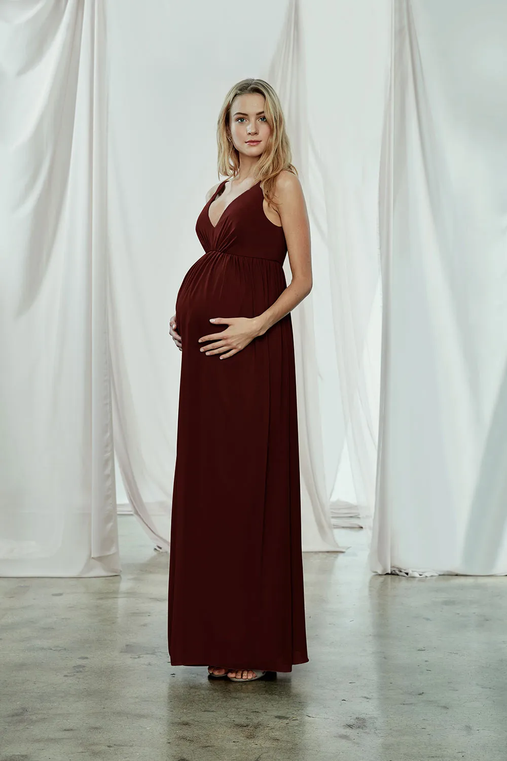 Fletcher - Maternity Dress - Ruby sold by Amsale product image thumbnail 2