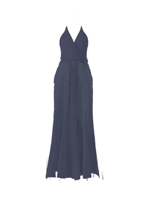 Bodice(Carmelle), Skirt(Justine),Belt(Sash), blue-steel sold by Amsale
