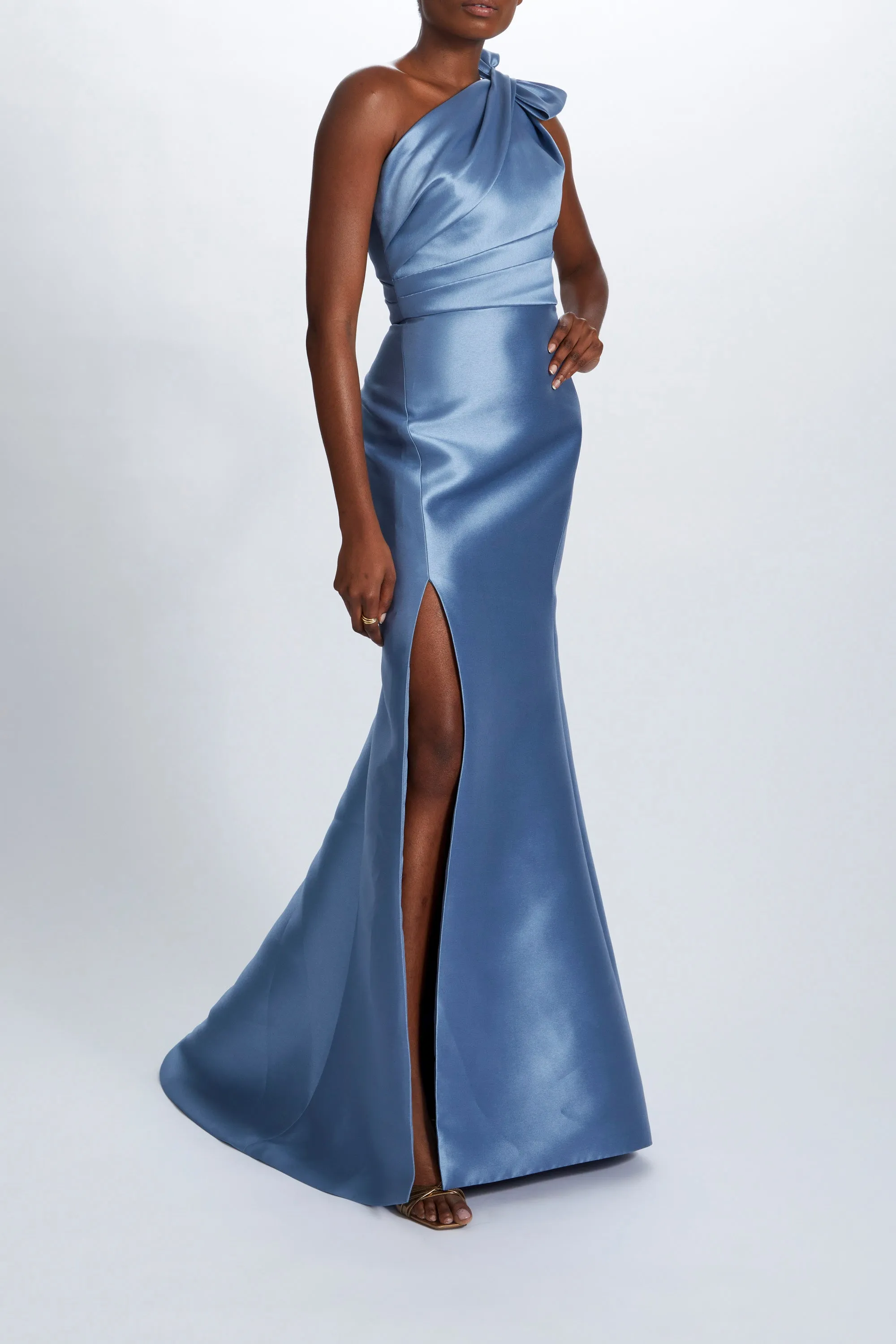 Mikado Draped Bodice Gown sold by Amsale product image thumbnail 4