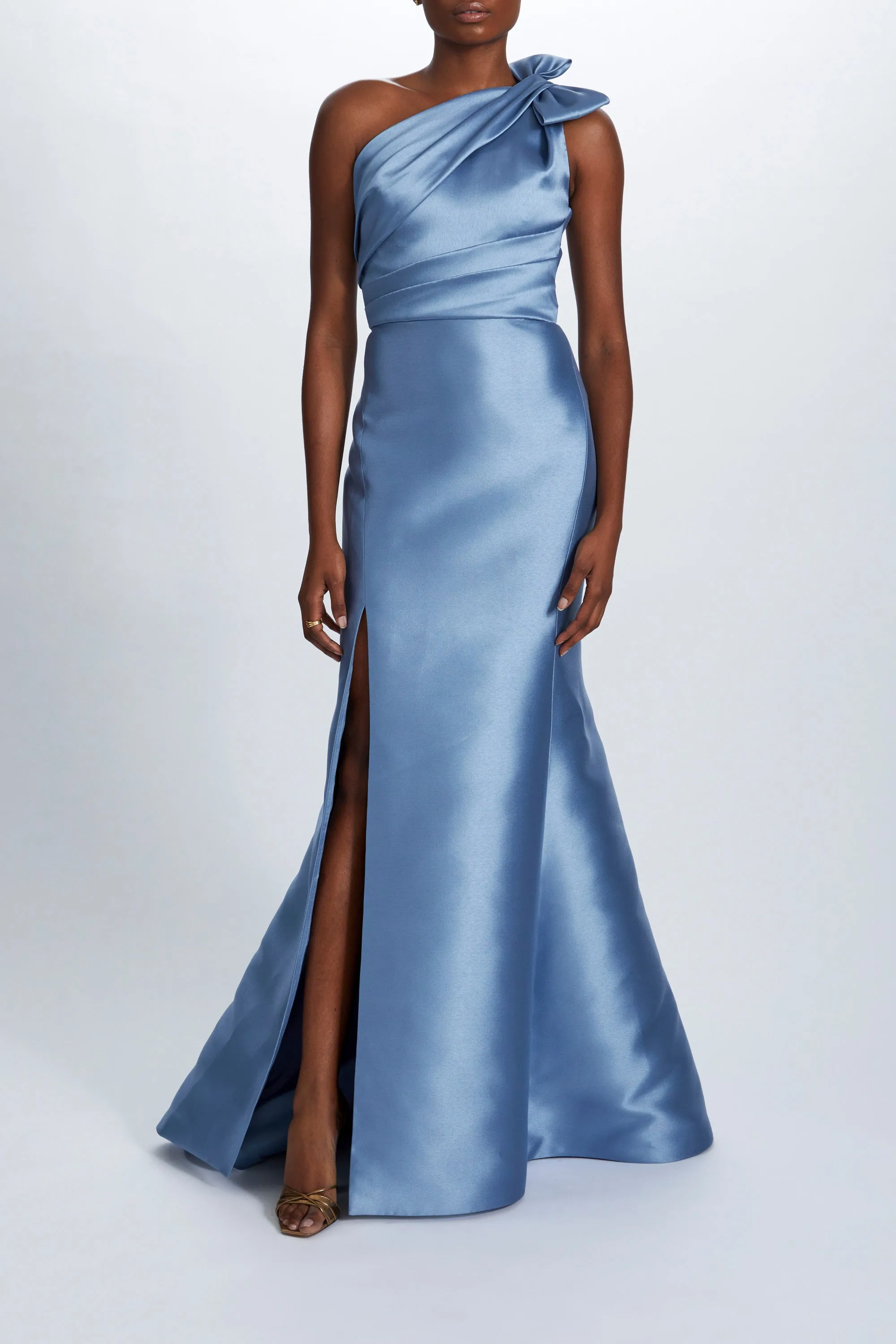 Mikado Draped Bodice Gown sold by Amsale