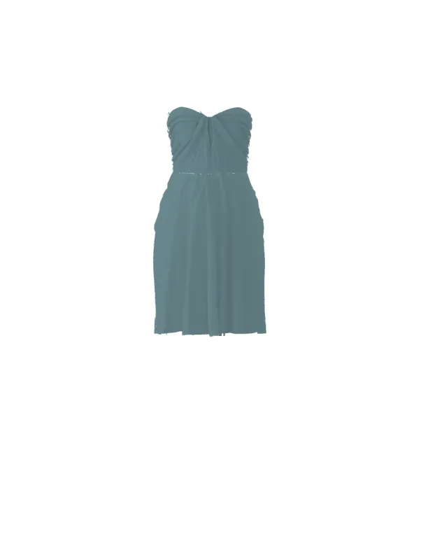 Bodice(Cerisa), Skirt(Carla), teal sold by Amsale