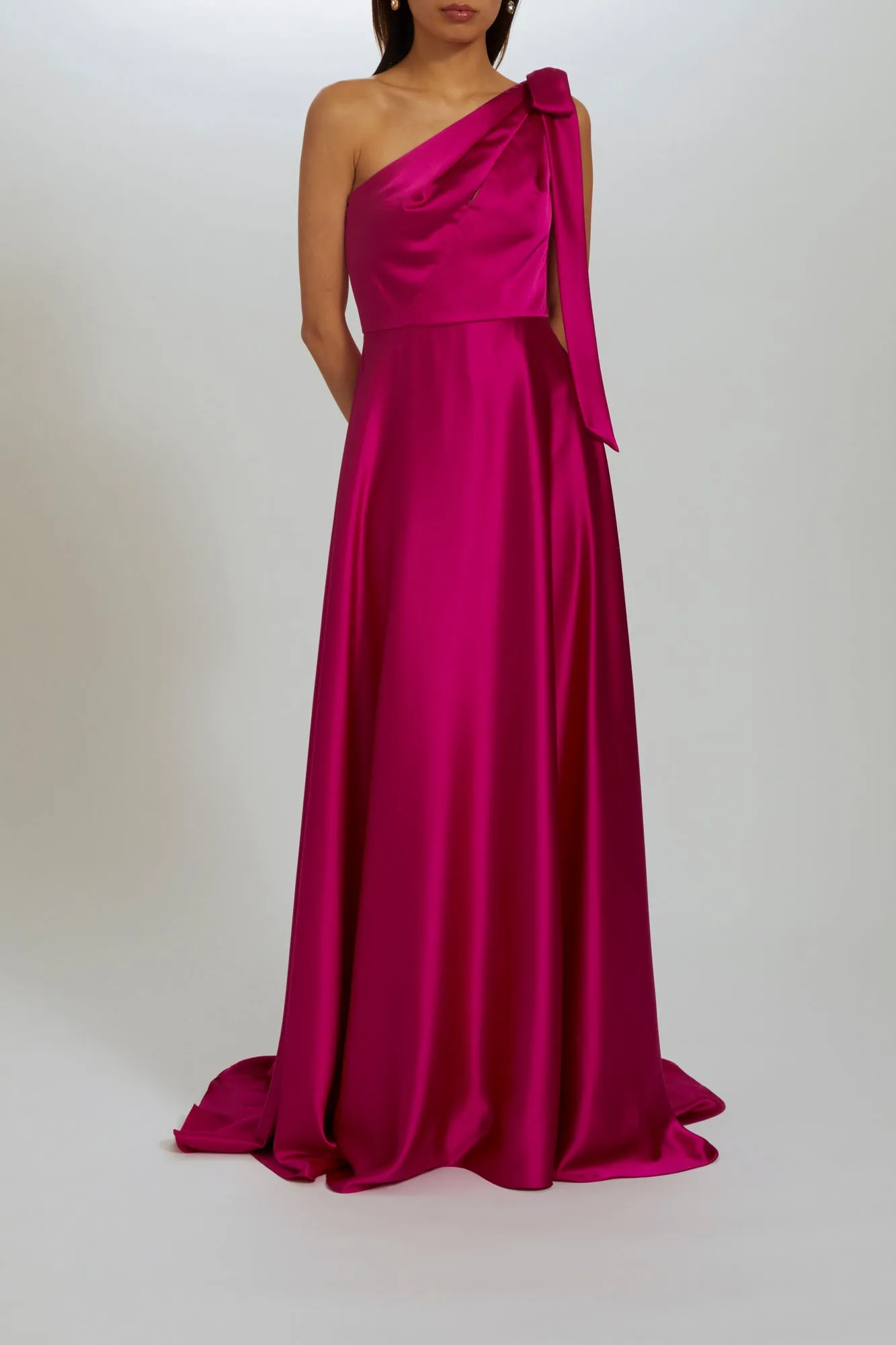 P538S - One-Shoulder A-line Gown sold by Amsale