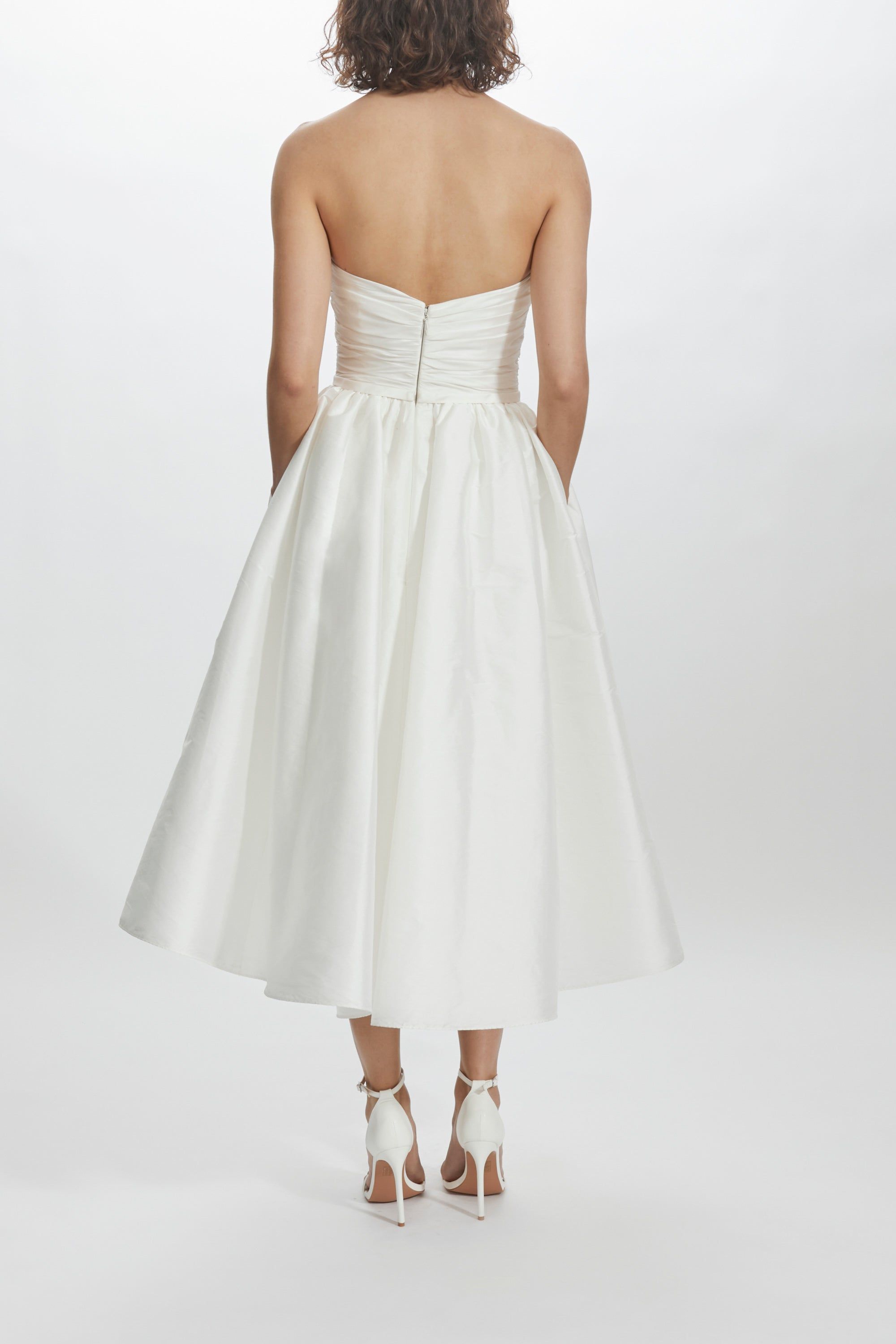 LW211 - Taffeta Strapless Dress sold by Amsale product image thumbnail 4