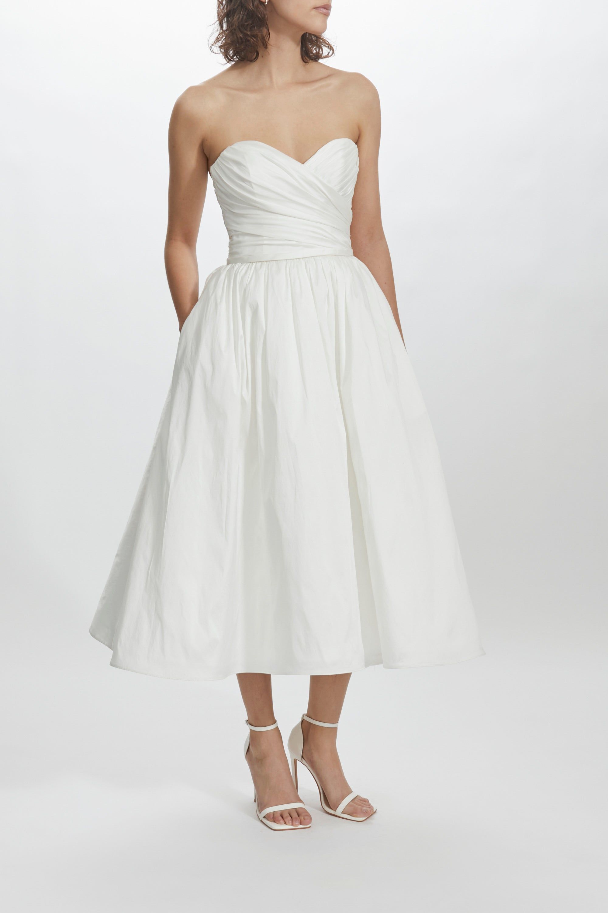 LW211 - Taffeta Strapless Dress sold by Amsale product image thumbnail 3