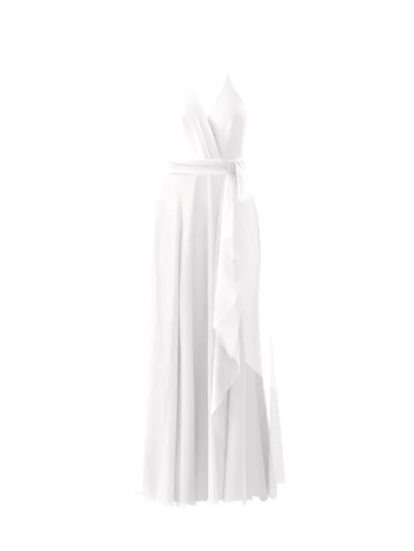 Bodice(Carmelle), Skirt(Jaycie),Belt(Sash), white sold by Amsale
