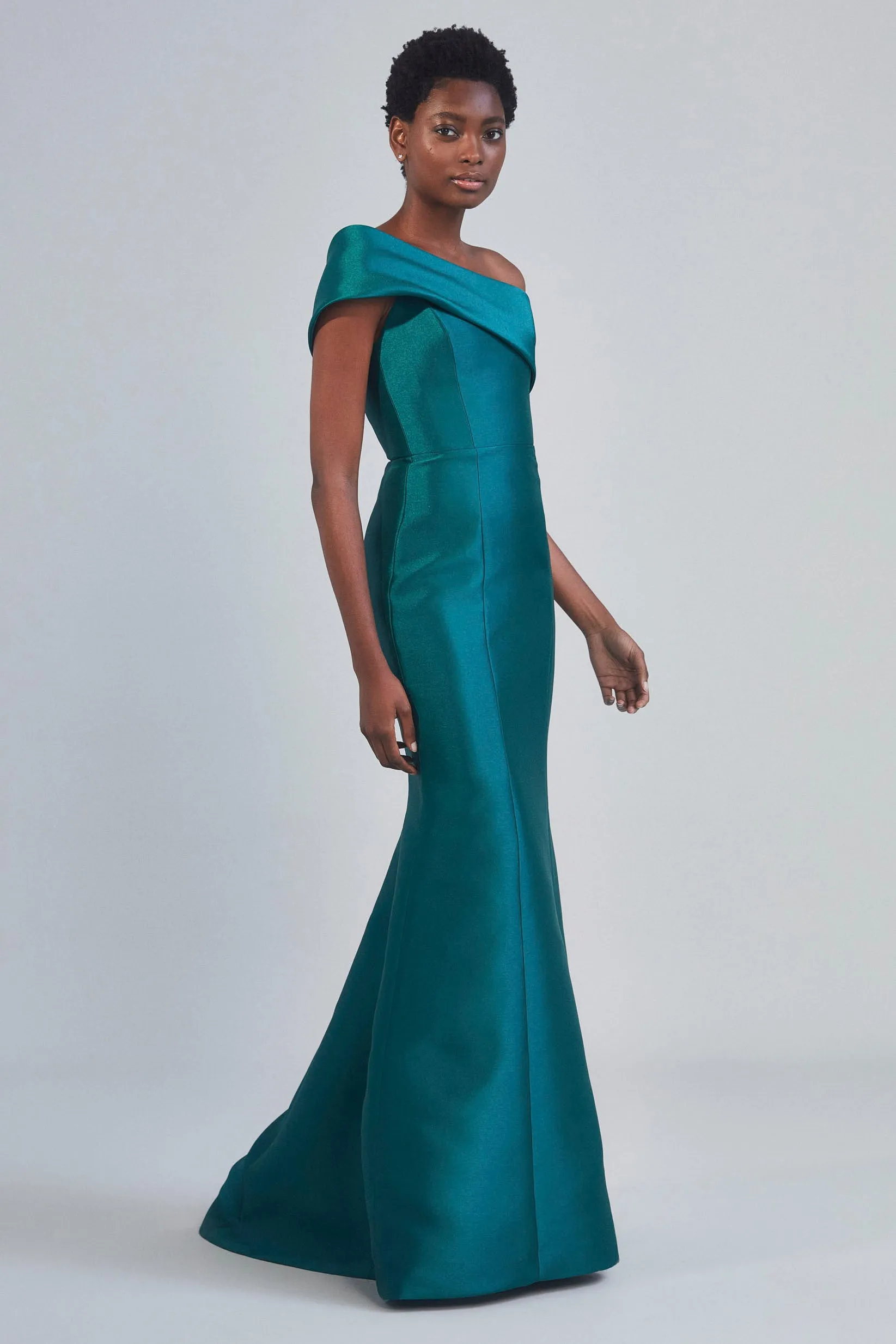 P402M - One Shoulder Fold Over Gown sold by Amsale product image thumbnail 2