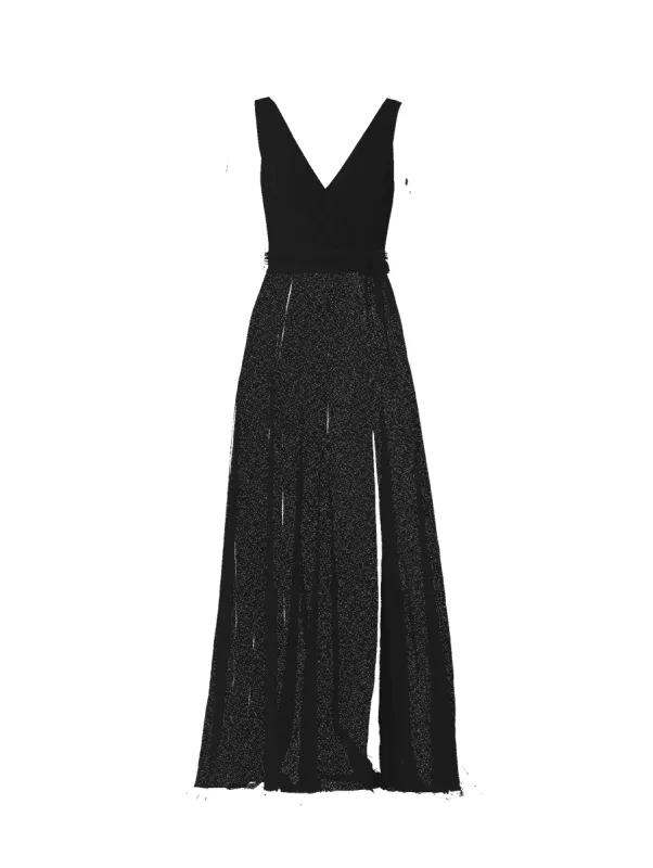 Bodice(Ava), Skirt(Arabella),Belt(Sash), black sold by Amsale
