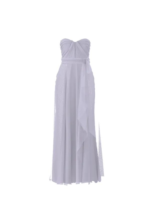 Bodice(Cerisa), Skirt(Jaycie),Belt(Sash), lilac sold by Amsale