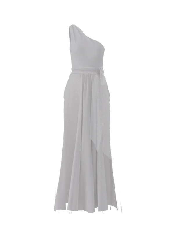 Bodice(Laurie), Skirt(Justine),Belt(Sash), platinum sold by Amsale