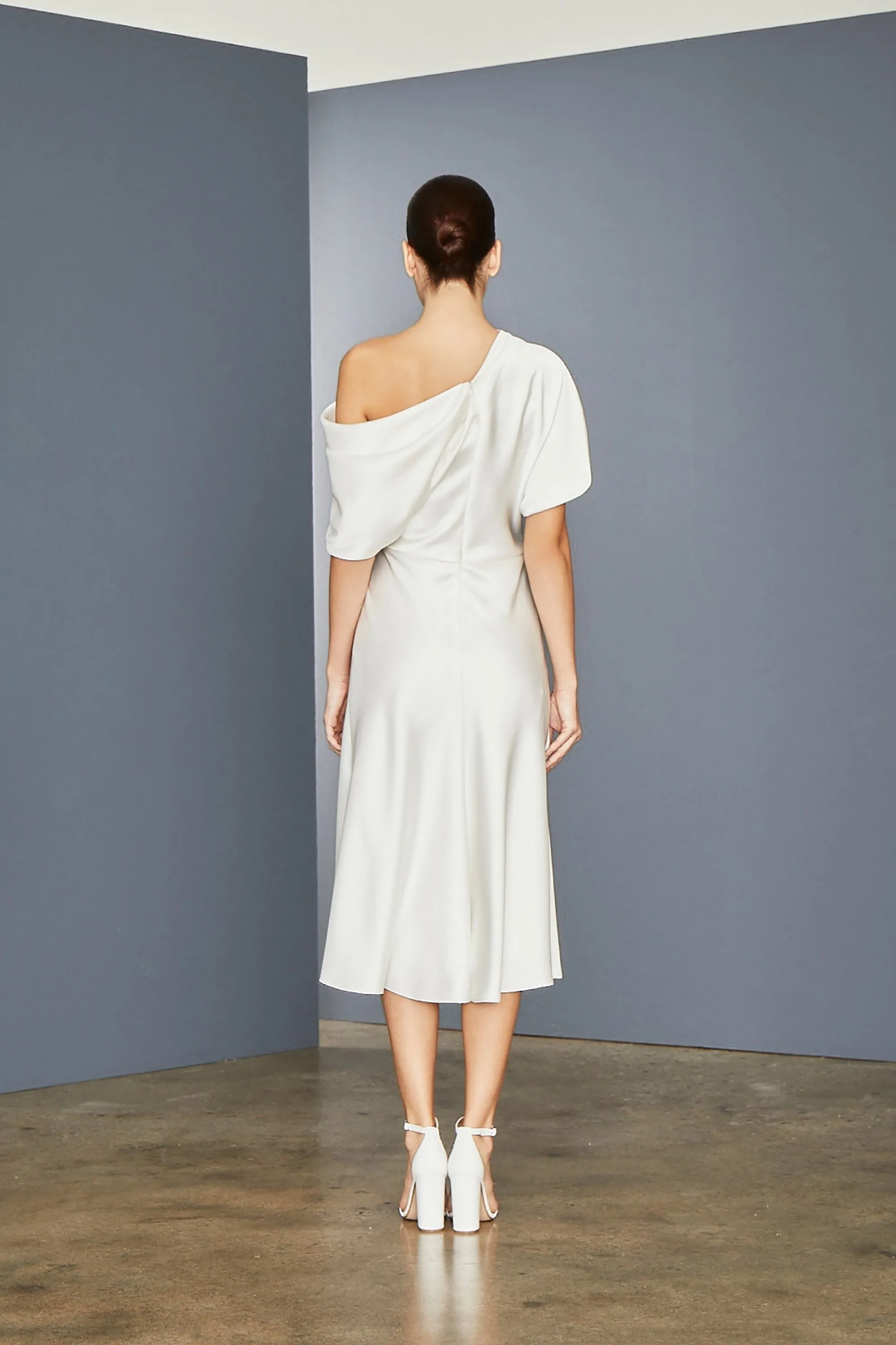 LW154 - Draped Bodice Dress sold by Amsale product image thumbnail 5