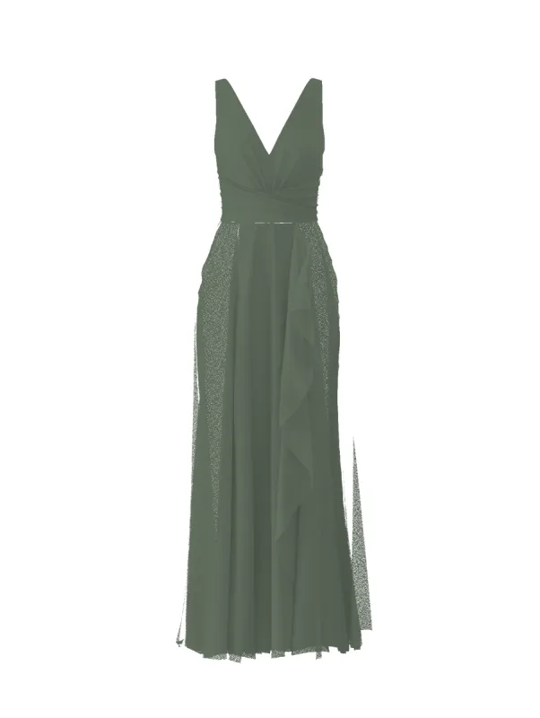 Bodice(Justine), Skirt(Jaycie), olive sold by Amsale