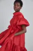 P388T - Taffeta Trapeze Dress - Frost-Green sold by Amsale