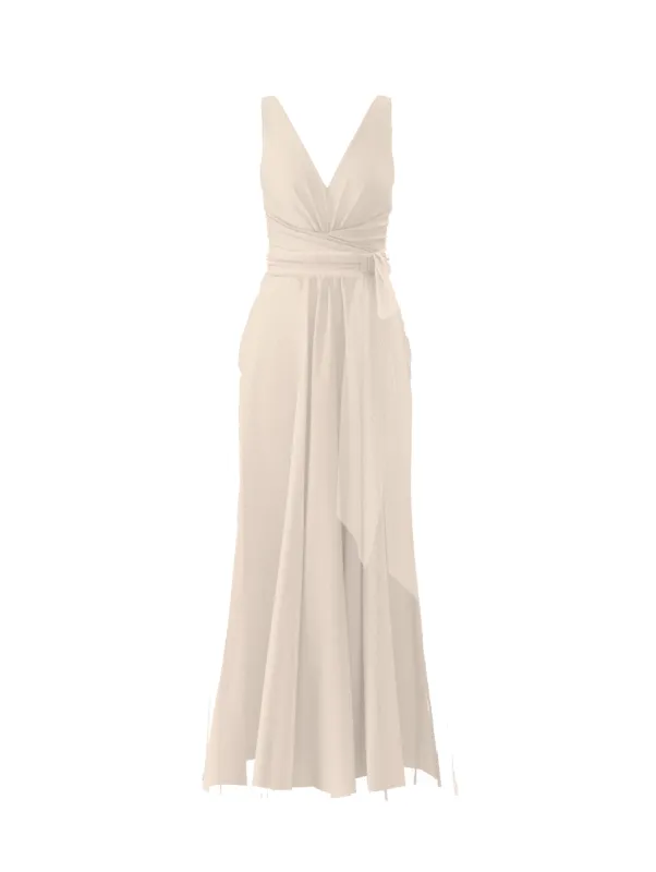 Bodice(Justine), Skirt(Justine),Belt(Sash), cream sold by Amsale