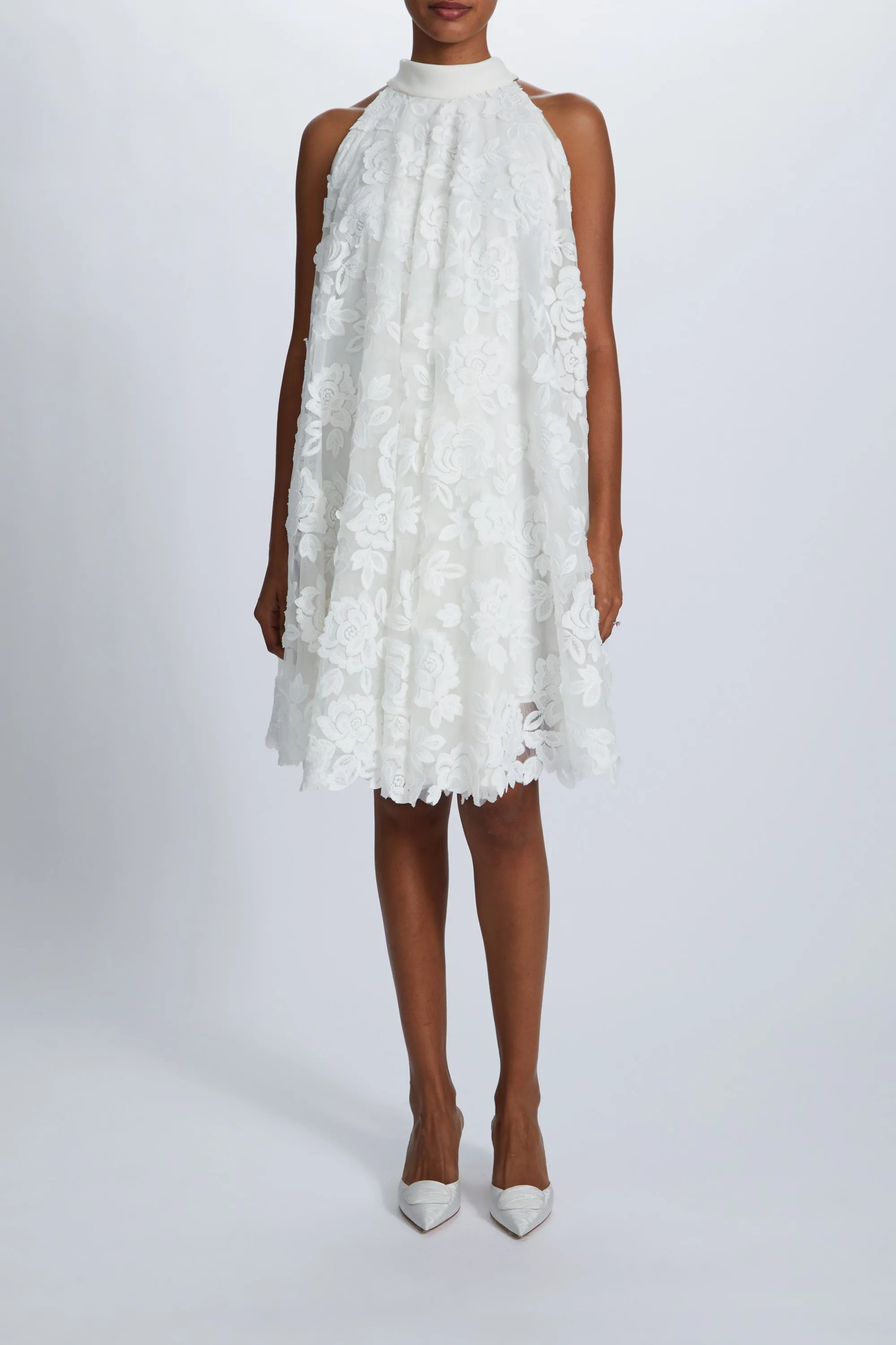 Guipure Lace Trapeze Dress sold by Amsale