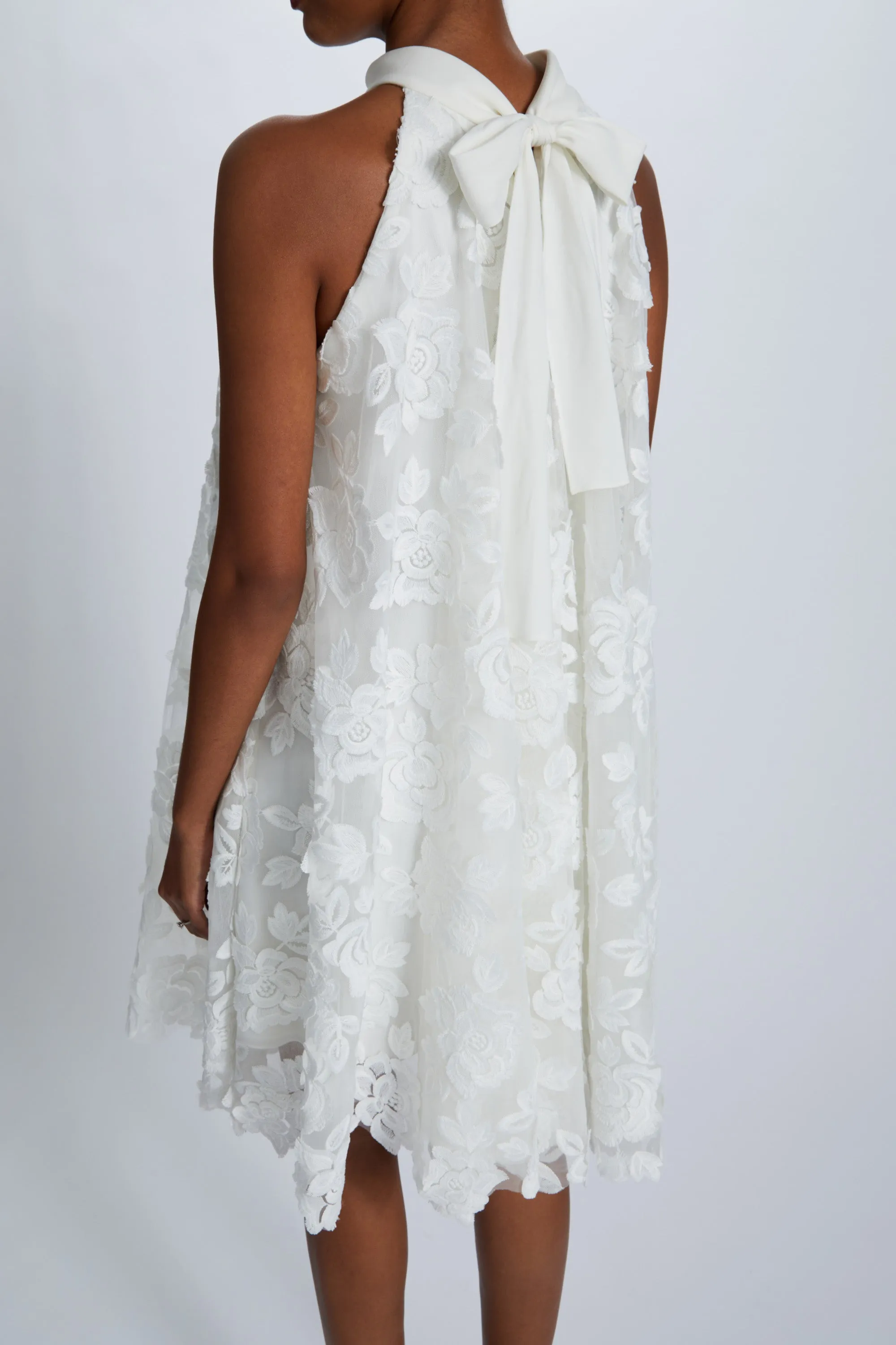 Guipure Lace Trapeze Dress sold by Amsale product image thumbnail 2